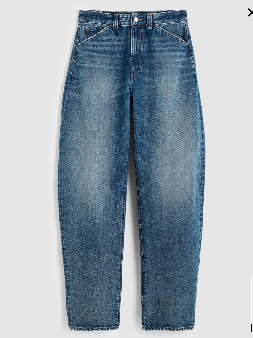NWT Madewell The Curvy Balloon Jean in Greendale Wash Size 31